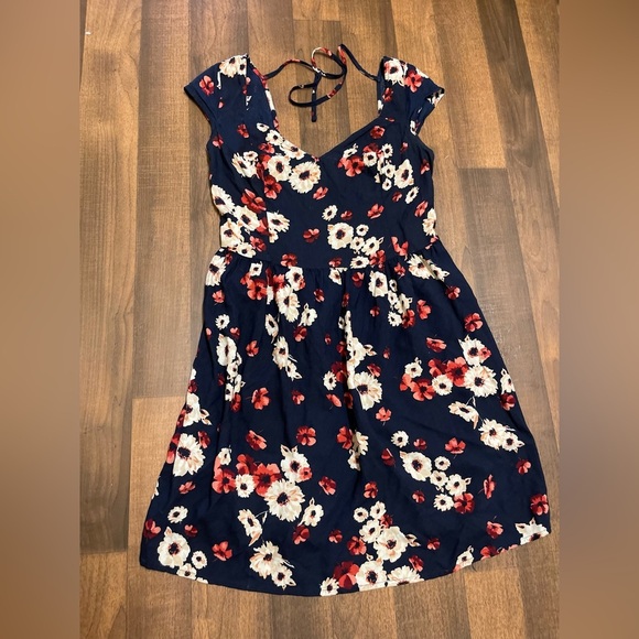 Hollister Blue
Fit and Flare Midi Dress V-Neck Sleeveless - Picture 7 of 12